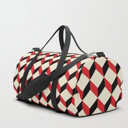 Geometric 3d cube pattern - retro design Duffle Bag