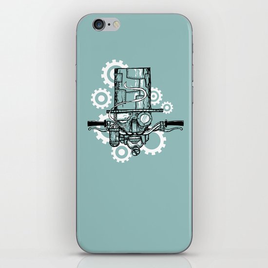 Robot Handlebar Mustache iPhone Skin