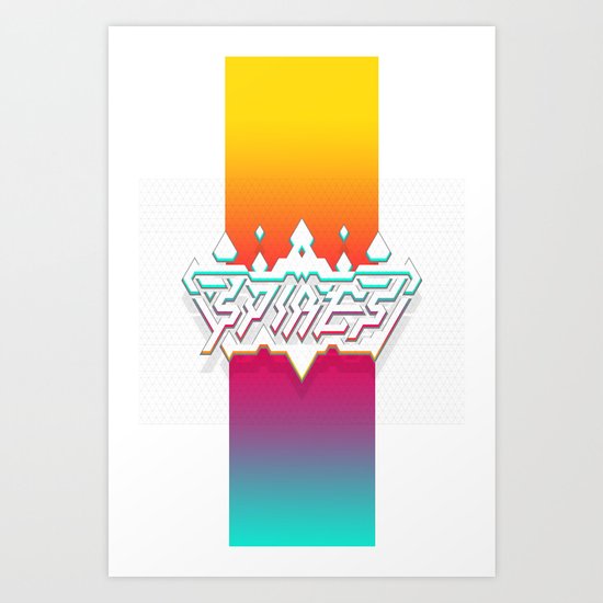 Spires : Crystyl Cystlys Spectrym Art Print