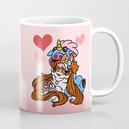 Unicorn Love Coffee Mug | Dogs, Puppylove, Drawing, Rottweiler, Digital, Hearts, Loveday, Valentines, Papillion, Unicorn 