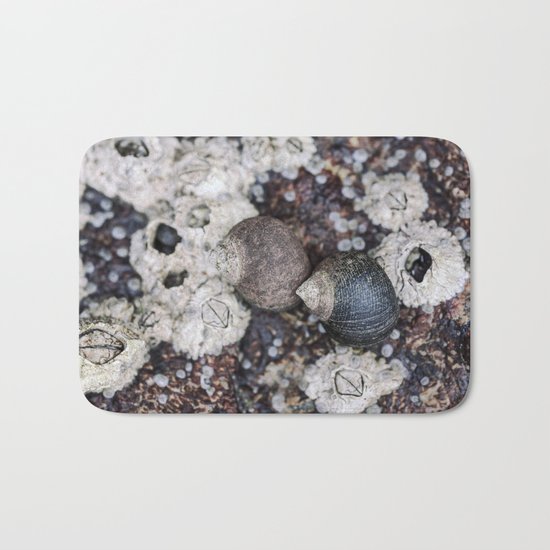 Periwinkles and Barnacles on a rock Bath Mat