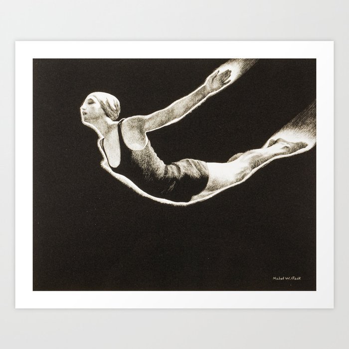 Swan Dive Art Print