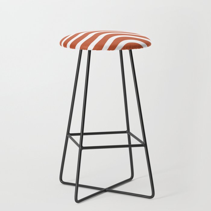 wavy orange Bar Stool