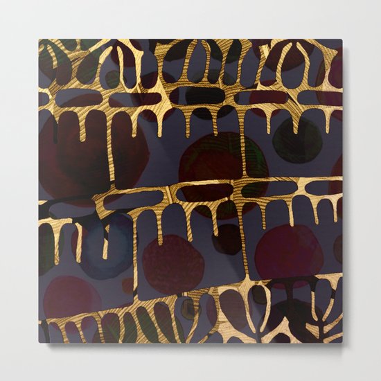 golden decor Metal Print
