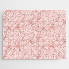 blush pink floral azalea flowering flower bouquet pattern Jigsaw Puzzle