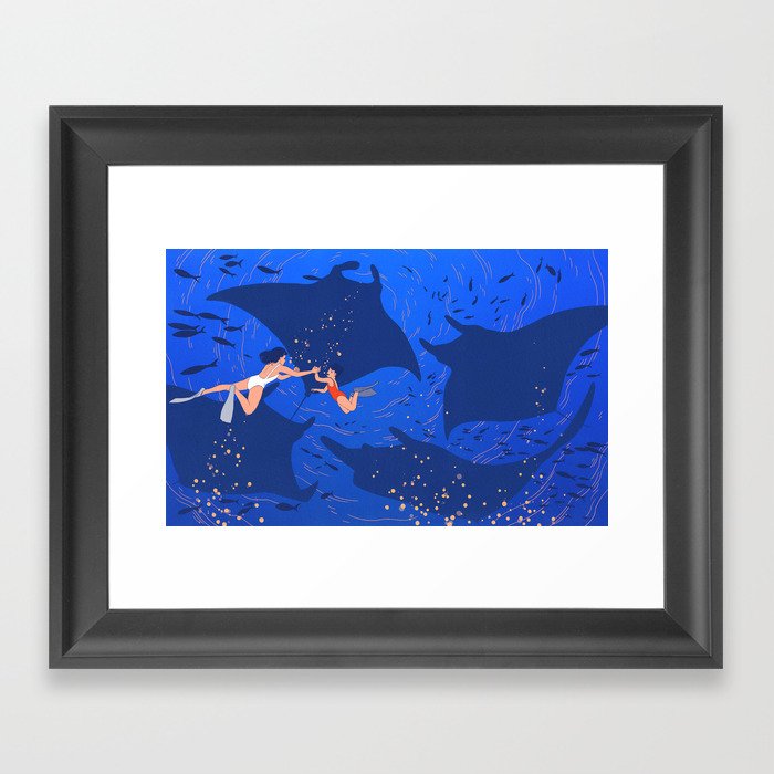 Let's Do Everything and Nothing - Creatures of the Deep Framed Art Print