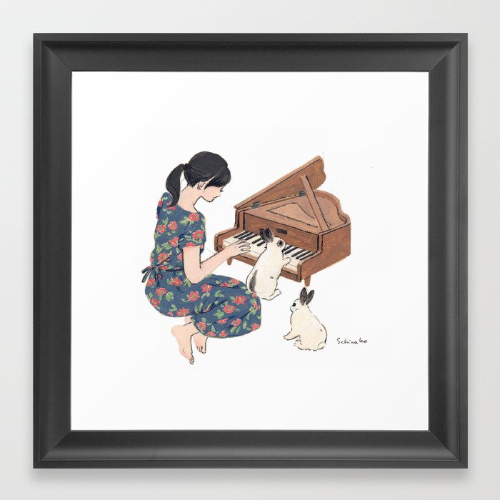 Toy Piano Duet Framed Art Print