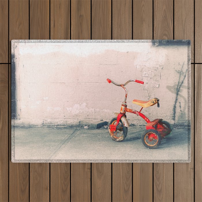 Childs Vintage Tricycle Outdoor Rug