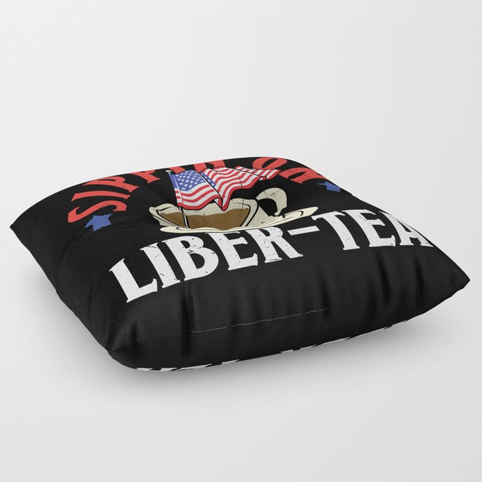 Sippin On Liber Tea Funny Floor Pillow