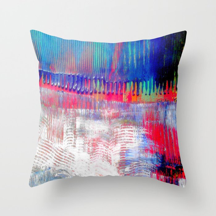 Color and white S42 Throw Pillow