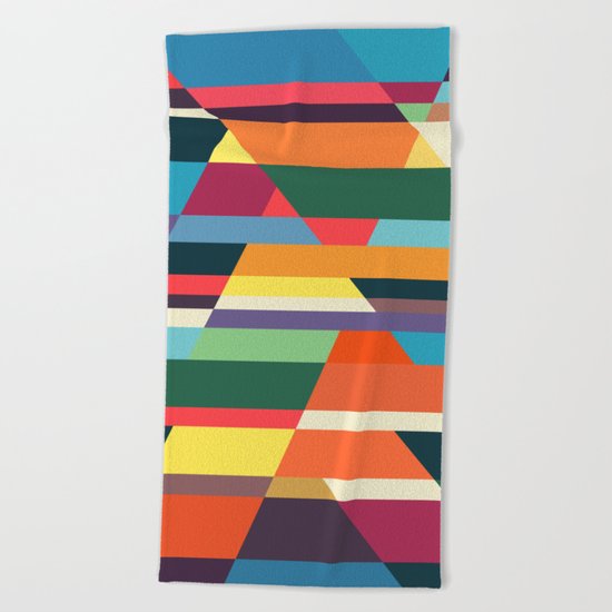 The hills run to infinity Beach Towel