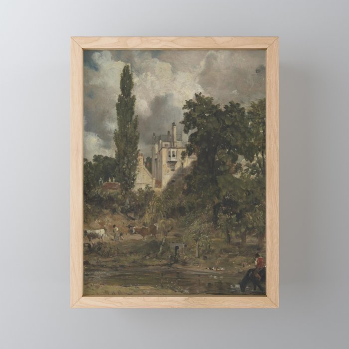 House in the country by John Constable Framed Mini Art Print