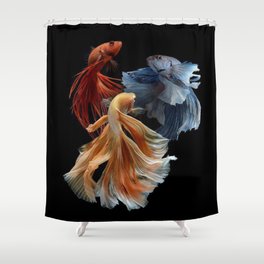 BEAUTIFUL BETA FISH Shower Curtain