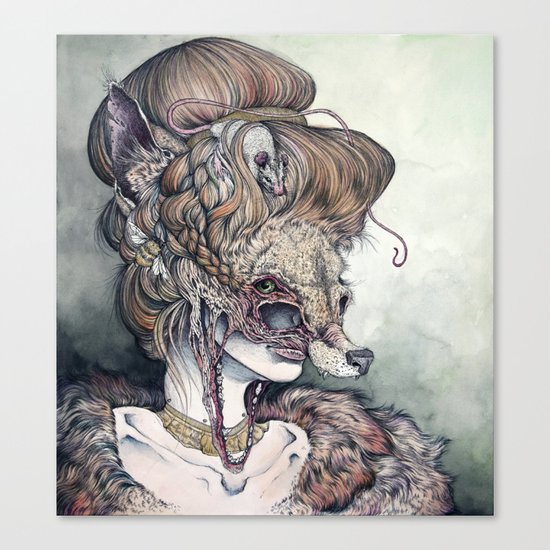 Vulpes Masquerade, now as a print! Canvas Print