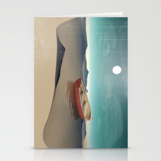 at sea in a void Stationery Cards