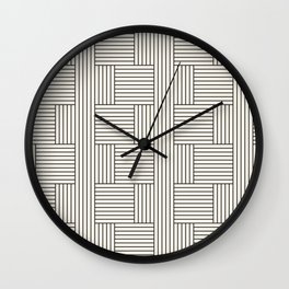 Cross Line Pattern Wall Clock