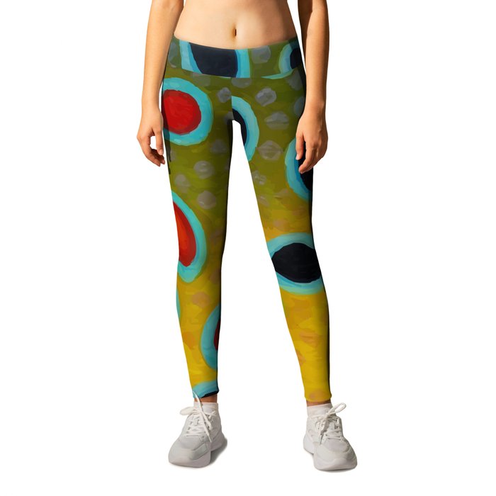 Brown Trout Fly Fishing Leggings by letourneau41