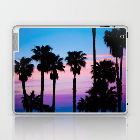 Palm Tree, Summer Sunset, Malibu, California  Laptop & iPad Skin