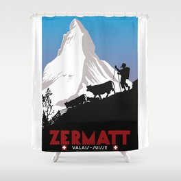 Zermatt,Valais,Suisse Shower Curtain