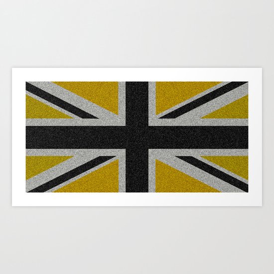 Union Jack - metal Art Print