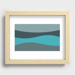 Abstract Waves Recessed Framed Print