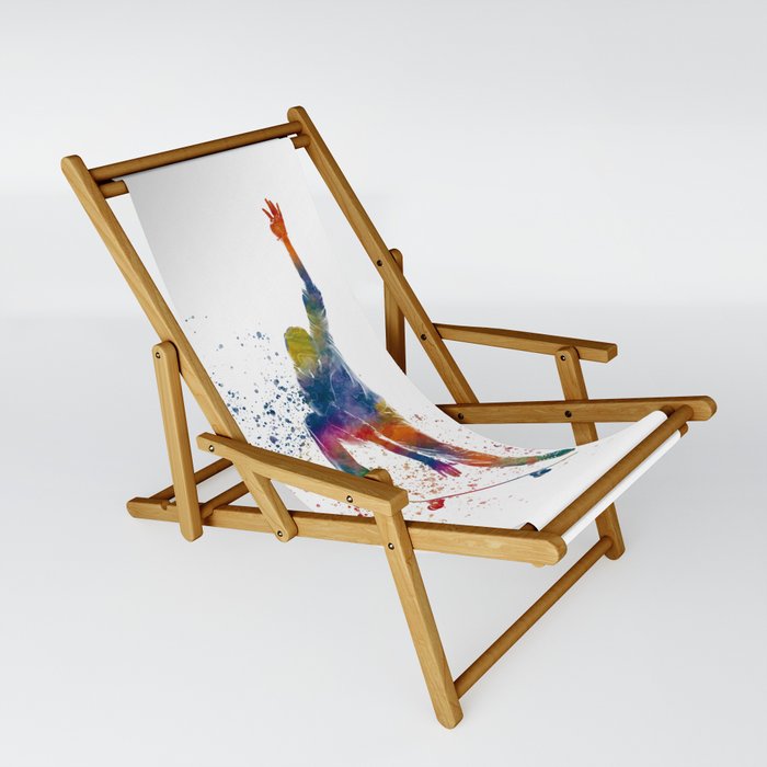 watercolor skater Sling Chair