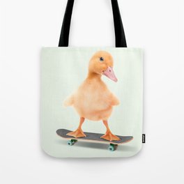 Skateboarding Duck Tote Bag