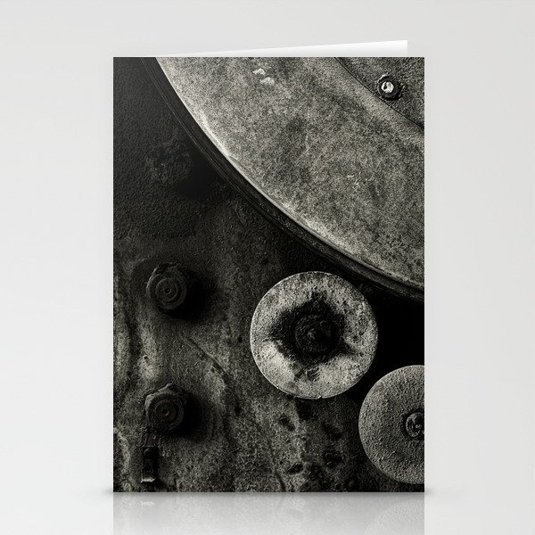 Corroded Belt wheels Stationery Cards