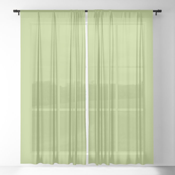 Sweetgrass Green Sheer Curtain