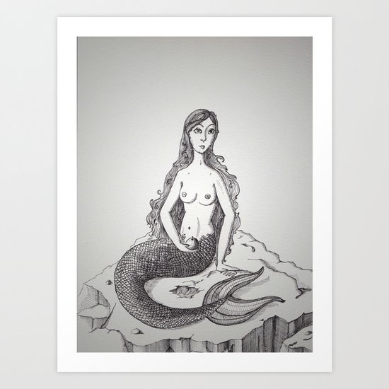 My-thology, the Mermaid Art Print