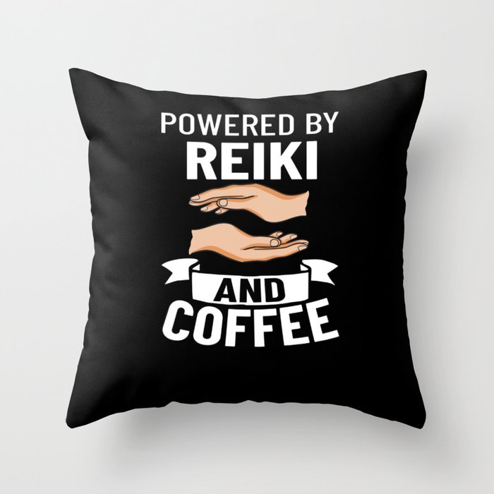 Reiki Healer Energy Healing Music Master Stone Throw Pillow