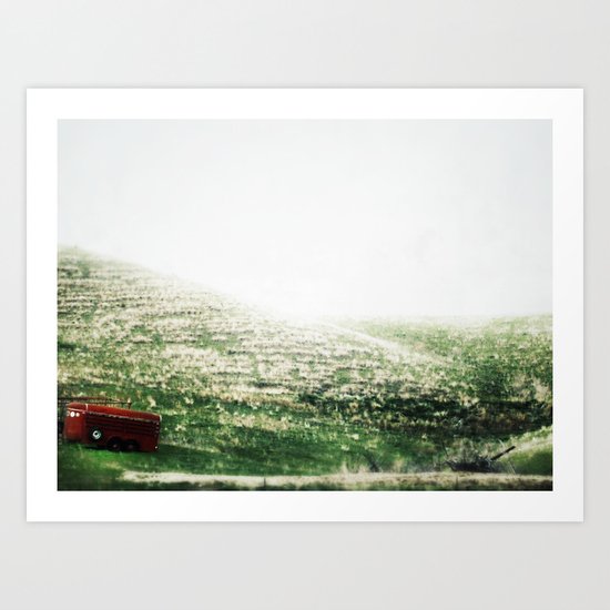 Over the river and through the woods Art Print