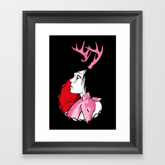 Deer Framed Art Print