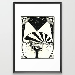 Welcome to Roswell Framed Art Print