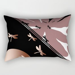 Dragonflies' battle Rectangular Pillow