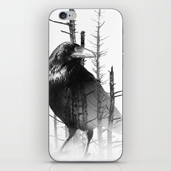 Common Raven Among The Trees iPhone Skin