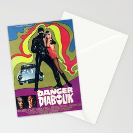 Danger Diabolik - 1968 Vintage Movie Poster Stationery Card