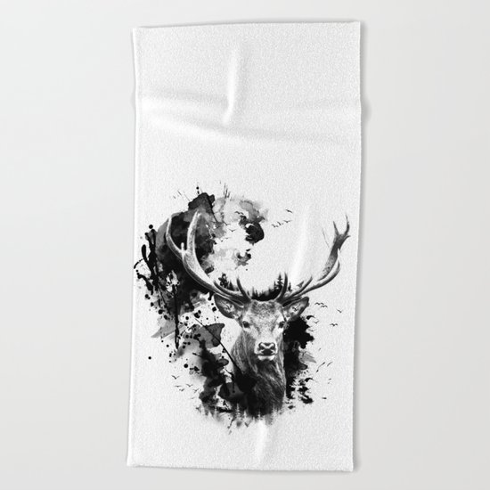 Once upon a Stag Beach Towel