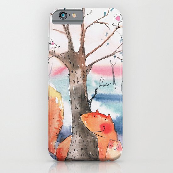 Spring foxes iPhone & iPod Case