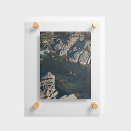A swim in the river Floating Acrylic Print
