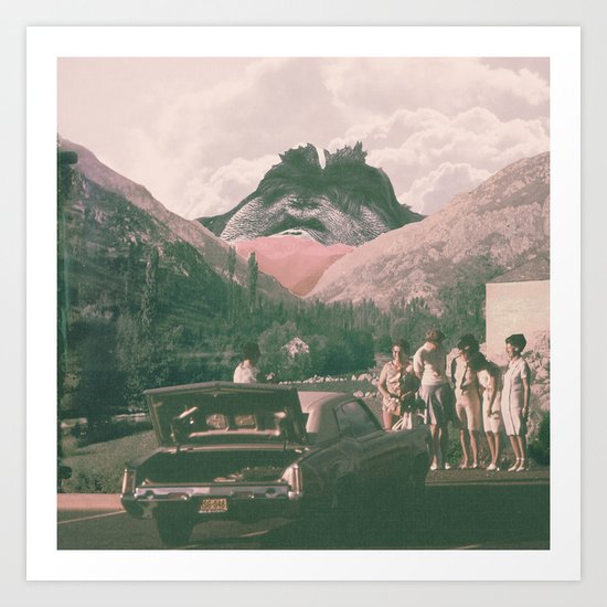 Photobomb! Art Print
