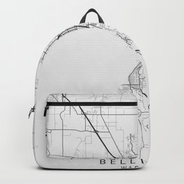 Bellingham - Washington - US Gray Map Art Backpack | Vector, Ink, Hatching, Black And White, Cartoon, Graphicdesign, Abstract, Concept, Digital, Illustration 