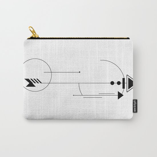 Geometric Arrow Carry-All Pouch