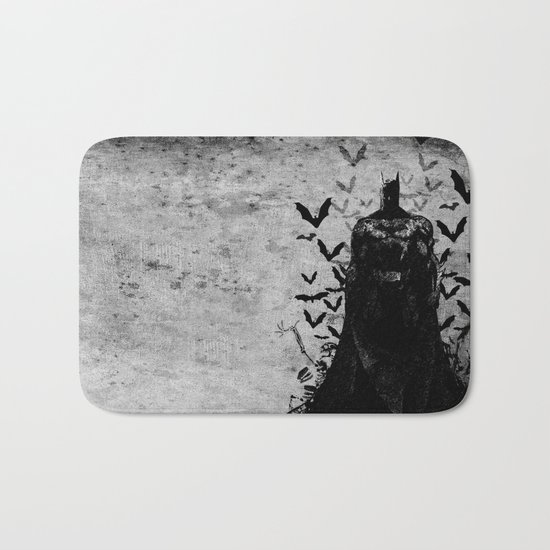 The night rises B&W Bath Mat