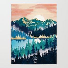 Lake Mist Poster