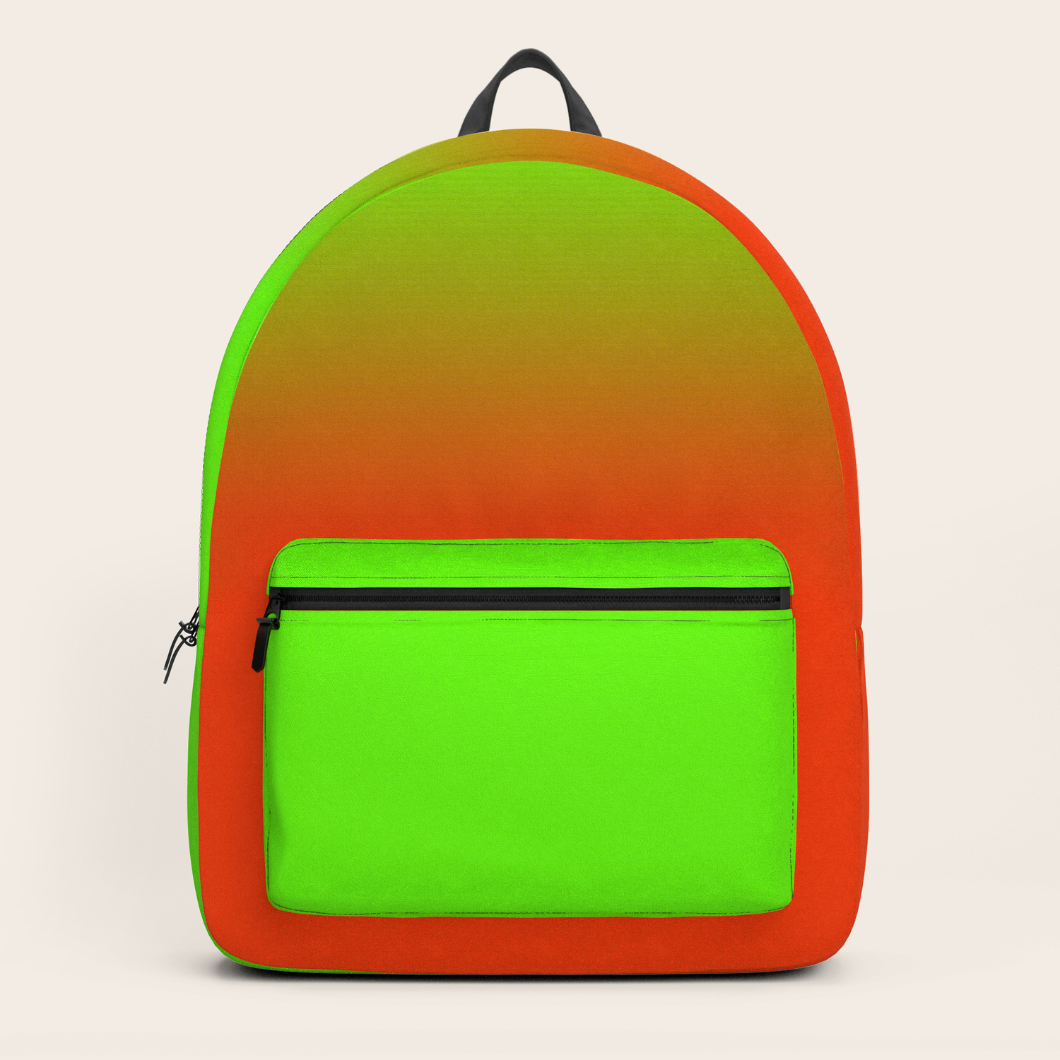 neon green backpack