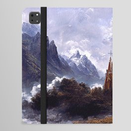 Gothic Cathedral among the mountains iPad Folio Case