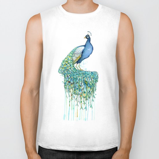 Peacock Biker Tank