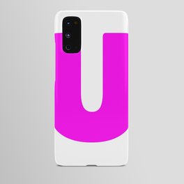 U (Magenta & White Letter) Android Case