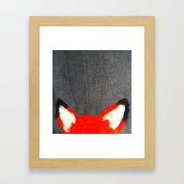 Fox Ears Framed Art Print